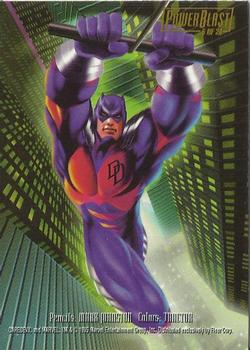 1995 Flair Marvel Annual - PowerBlast #6 Daredevil Back