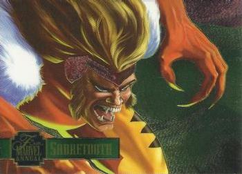 1995 Flair Marvel Annual - PowerBlast #9 Sabretooth Front
