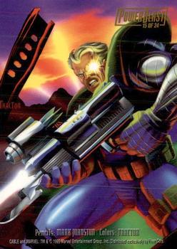 1995 Flair Marvel Annual - PowerBlast #15 Cable Back