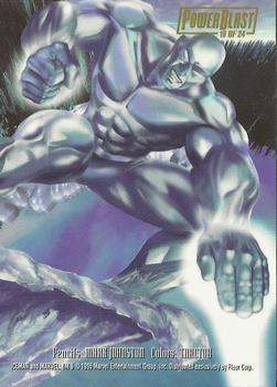 1995 Flair Marvel Annual - PowerBlast #18 Iceman Back