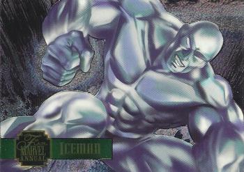 1995 Flair Marvel Annual - PowerBlast #18 Iceman Front