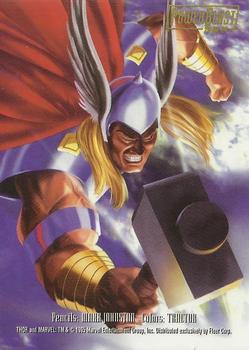 1995 Flair Marvel Annual - PowerBlast #20 Thor Back
