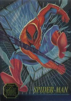 1995 Flair Marvel Annual - Chromium #1 Spider-Man Front