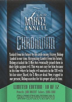 1995 Flair Marvel Annual - Chromium #10 Bishop Back