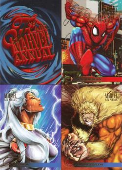 1995 Flair Marvel Annual - Promos #NNO 4-up  Panel, Copyright '94 Front
