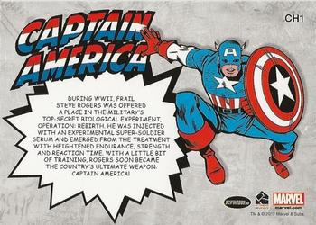 2012 Rittenhouse Marvel Bronze Age - Classic Heroes #CH1 Captain America Back