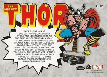 2012 Rittenhouse Marvel Bronze Age - Classic Heroes #CH2 Thor Back
