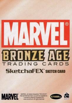 2012 Rittenhouse Marvel Bronze Age - Sketch Cards #NNO Bienifer Flores Back