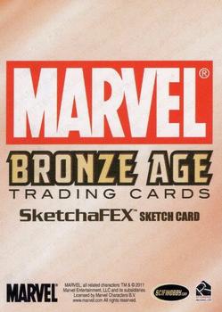 2012 Rittenhouse Marvel Bronze Age - Sketch Cards #NNO Justin Chung Back