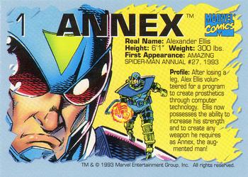 1993 Marvel Comics Annuals #1 Annex Back