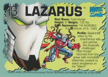 1993 Marvel Comics Annuals #13 Lazarus Back