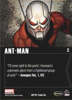 2012 Rittenhouse Marvel Greatest Heroes #2 Ant-Man Back