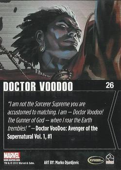 2012 Rittenhouse Marvel Greatest Heroes #26 Doctor Voodoo Back