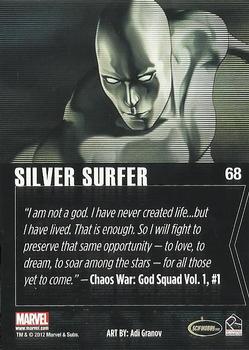 2012 Rittenhouse Marvel Greatest Heroes #68 Silver Surfer Back