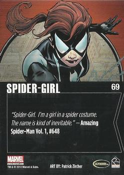 2012 Rittenhouse Marvel Greatest Heroes #69 Spider-Girl Back
