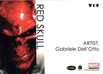 2012 Rittenhouse Marvel Greatest Heroes - Villains #V14 Red Skull Back