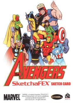 2012 Rittenhouse Marvel Greatest Heroes - Sketch Cards #NNO Jayson Kretzer Back