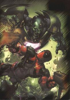 2010 Rittenhouse Marvel Heroes and Villains #13 Deadpool vs. Skrull Front