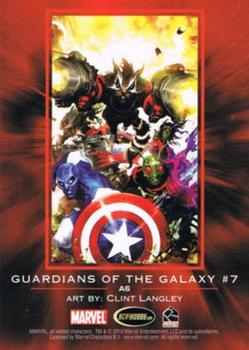 2010 Rittenhouse Marvel Heroes and Villains - Alliances #A6 Guardians of the Galaxy Back