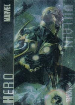 2010 Rittenhouse Marvel Heroes and Villains - Lenticular Flip Cards #L4 Nova / Ronan Front