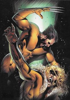 2010 Rittenhouse Marvel Heroes and Villains - Promos #P2 Wolverine / Sabretooth Front