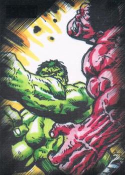 2010 Rittenhouse Marvel Heroes and Villains - Promos #PNSCS2 Hulk / Abomination Front