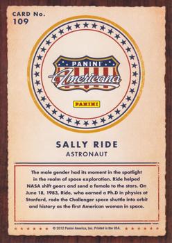 2012 Panini Americana Heroes & Legends #109 Sally Ride Back