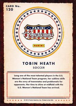 2012 Panini Americana Heroes & Legends #120 Tobin Heath Back