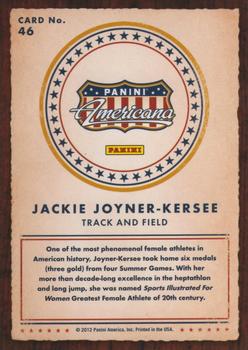 2012 Panini Americana Heroes & Legends #46 Jackie Joyner-Kersee Back