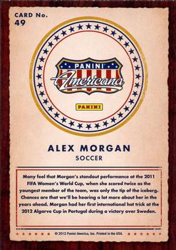 2012 Panini Americana Heroes & Legends #49 Alex Morgan Back