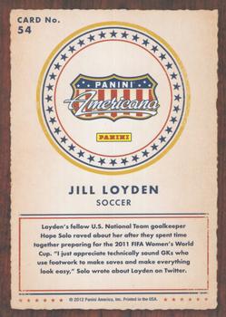 2012 Panini Americana Heroes & Legends #54 Jill Loyden Back