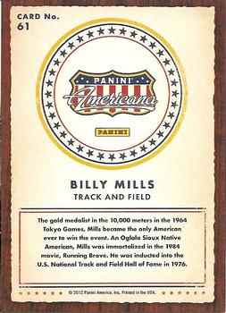 2012 Panini Americana Heroes & Legends #61 Billy Mills Back
