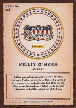 2012 Panini Americana Heroes & Legends #63 Kelley O'Hara Back