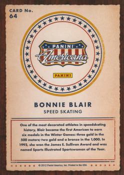 2012 Panini Americana Heroes & Legends #64 Bonnie Blair Back