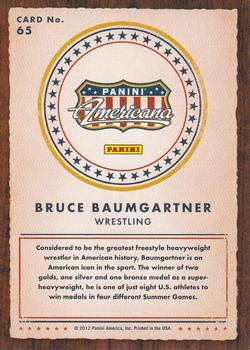 2012 Panini Americana Heroes & Legends #65 Bruce Baumgartner Back