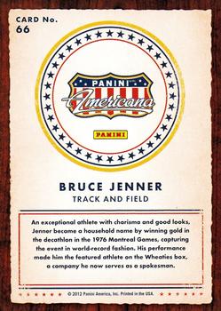 2012 Panini Americana Heroes & Legends #66 Bruce Jenner Back