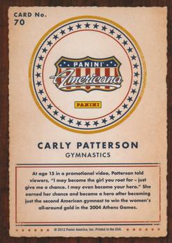 2012 Panini Americana Heroes & Legends #70 Carly Patterson Back