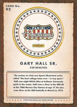 2012 Panini Americana Heroes & Legends #92 Gary Hall Sr. Back