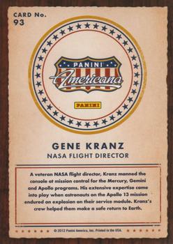 2012 Panini Americana Heroes & Legends #93 Gene Kranz Back