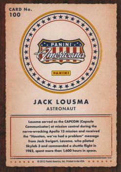 2012 Panini Americana Heroes & Legends #100 Jack Lousma Back