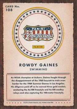 2012 Panini Americana Heroes & Legends #108 Rowdy Gaines Back