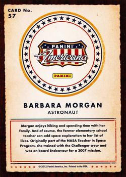 2012 Panini Americana Heroes & Legends #57 Barbara Morgan Back