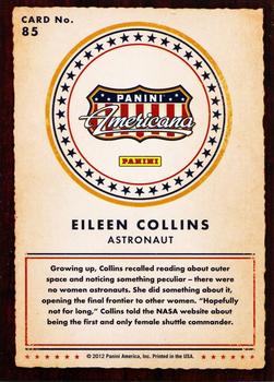 2012 Panini Americana Heroes & Legends #85 Eileen Collins Back