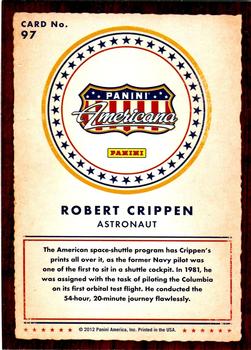 2012 Panini Americana Heroes & Legends #97 Robert Crippen Back
