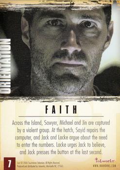 2006 Inkworks Lost Season 2 #7 Faith Back