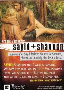 2006 Inkworks Lost Season 2 #82 Sayid + Shannon Back