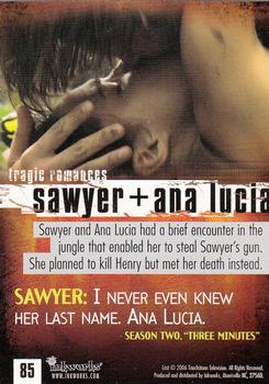 2006 Inkworks Lost Season 2 #85 Sawyer + Ana Lucia Back