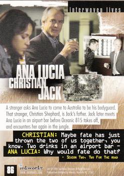 2006 Inkworks Lost Season 2 #86 Jack/Christian/Ana Lucia Back