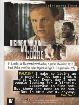 2006 Inkworks Lost Season 2 #87 Mr. Eko/Richard Malkin/Claire Back