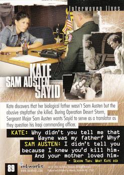2006 Inkworks Lost Season 2 #89 Kate/Sam Austen/Sayid Back